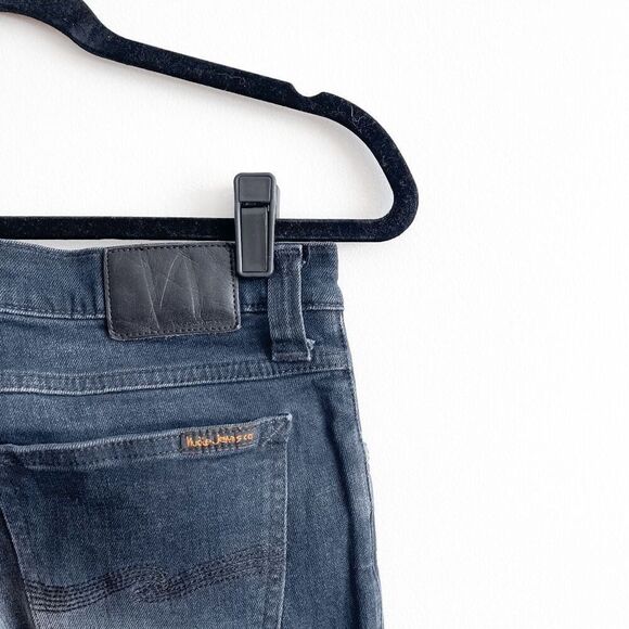 Nudie Jeans Womens Tight Long John Jeans Organic Cotton Blend Black & Grey 29 - Picture 5 of 13